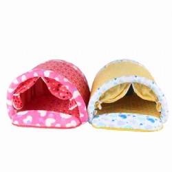 soft short plush pet bed