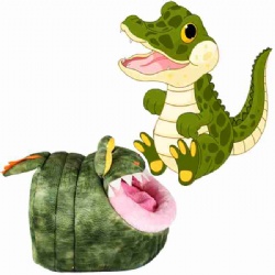 crocodile shape pet dog cat warm bed