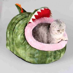 crocodile shape pet dog cat warm bed